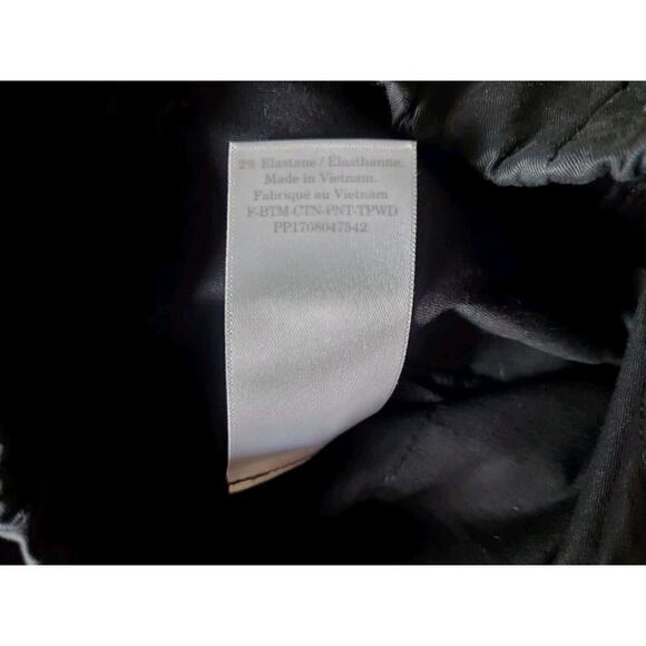 NEW Everlane xs "The Easy Pants" Black Cotton Twill Pull On Relaxed Fit - Picture 7 of 10